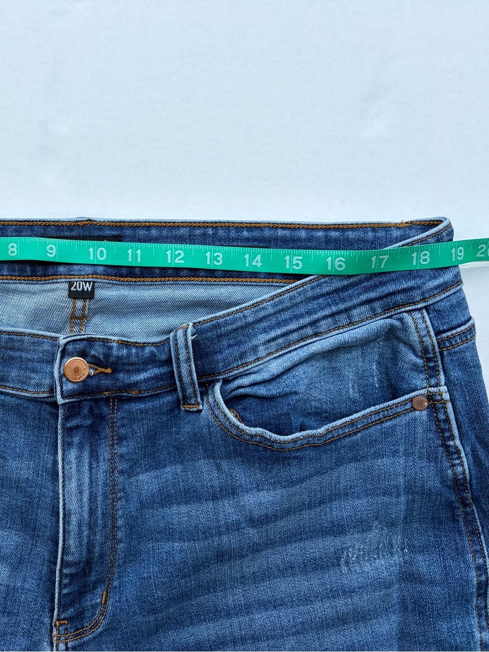 Judy Blue Distressed Bootcut Raw Hem Jeans Size 20W - Picture 12 of 14